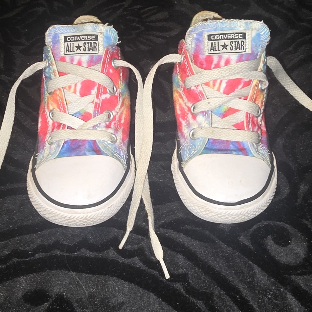TyeDye Converse shoes,  toddler size 9
